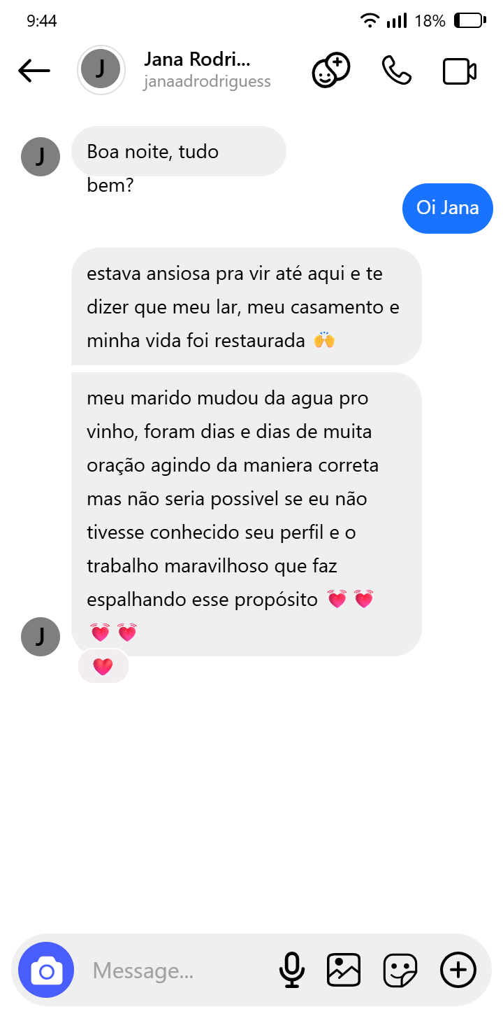 Depoimento de cliente do Manual da Esposa em Oração