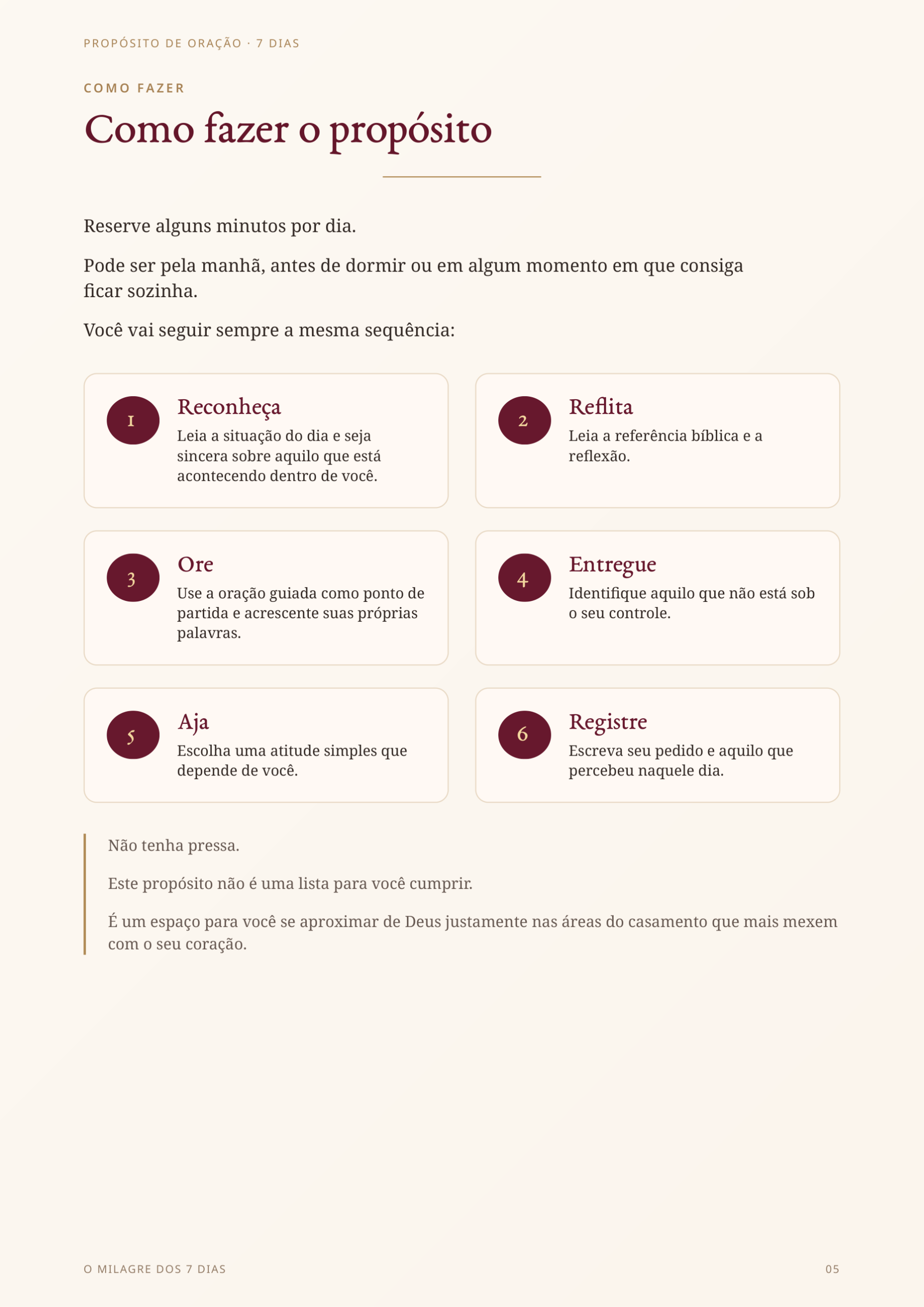 Como Fazer o Propósito
