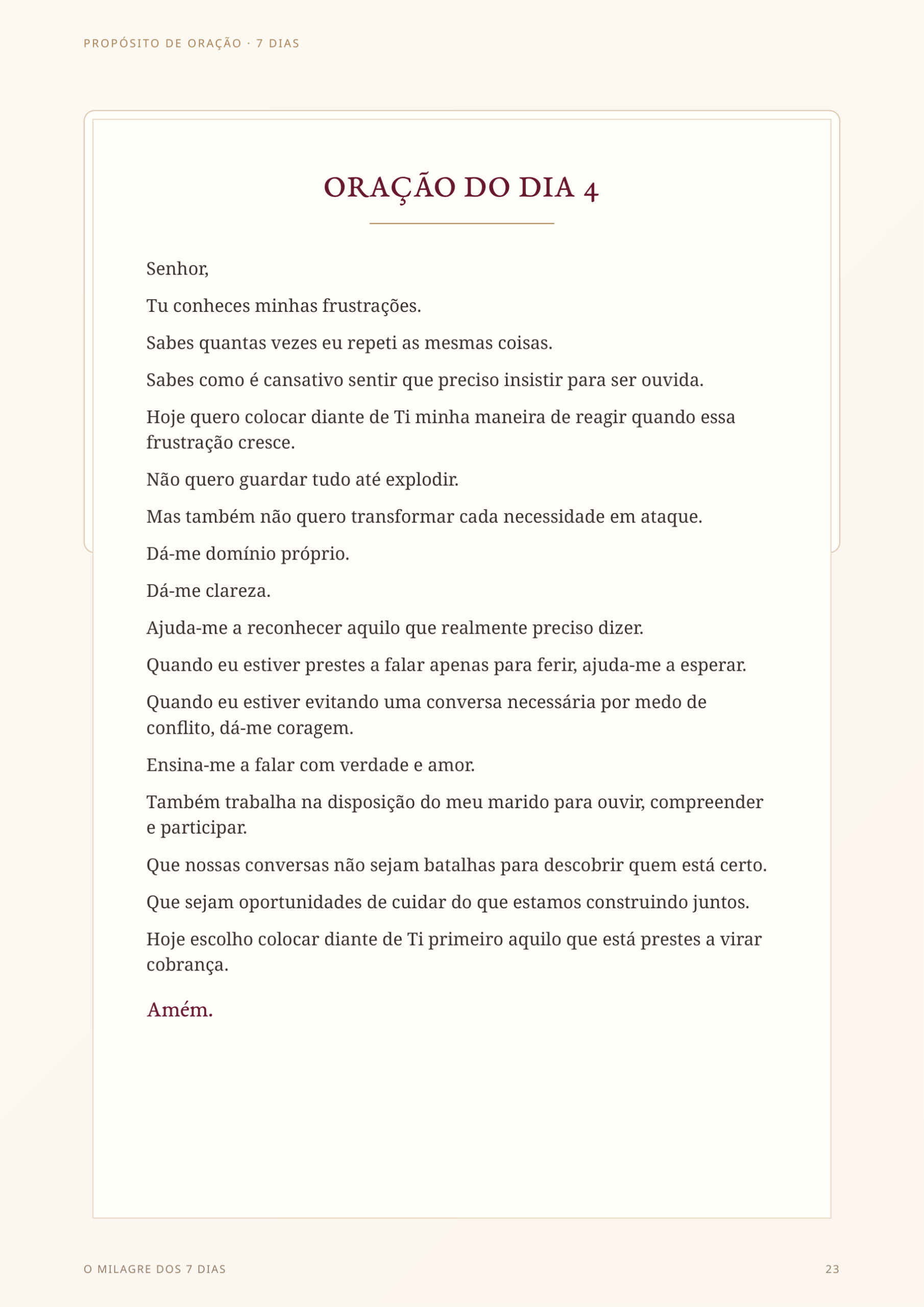 Oração do Dia